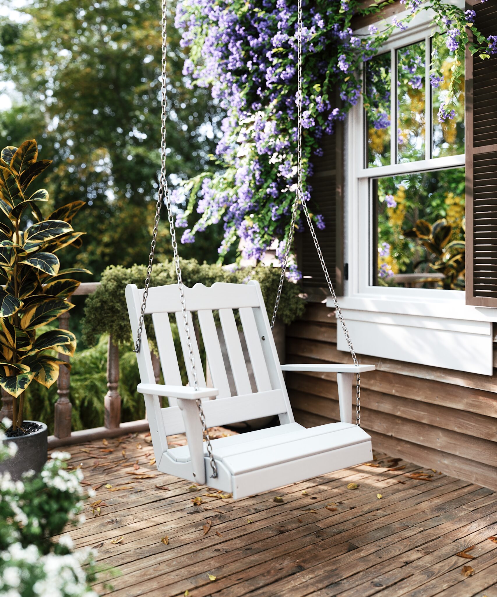 york chair swing white 241211